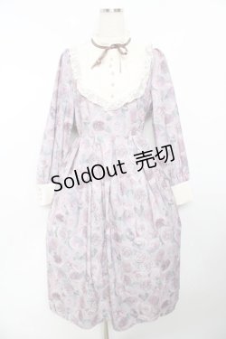 画像1: axes femme / ラヴィアンローズ柄ワンピース F ピンク Y-25-11-30-197-AX-OP-SZ-ZI