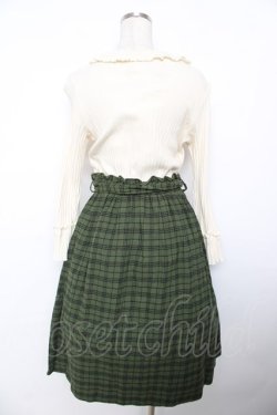 画像2: axes femme / 2021年福袋ワンピース  生成り×グリーン Y-25-11-30-199-AX-OP-SZ-ZY