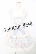 ANCEL'S HEART / ひつじプリントフードサロペット M ピンク Y-25-11-30-205-LO-OP-SZ-ZY