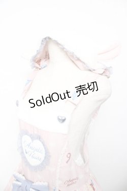 画像3: ANCEL'S HEART / ひつじプリントフードサロペット M ピンク Y-25-11-30-205-LO-OP-SZ-ZY