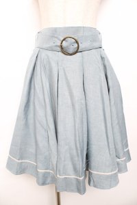 Kurumi Collaboration / マリンアカデミアスカート M サックス Y-25-11-30-213-LO-SK-SZ-ZY