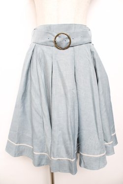 画像1: Kurumi Collaboration / マリンアカデミアスカート M サックス Y-25-11-30-213-LO-SK-SZ-ZY
