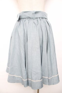 画像2: Kurumi Collaboration / マリンアカデミアスカート M サックス Y-25-11-30-213-LO-SK-SZ-ZY