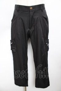 axes femme / ポケットビジュー付きパンツ M 黒 Y-25-11-30-214-AX-PA-SZ-ZY