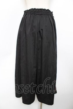 画像2: axes femme / ローズ刺繍入りガウチョパンツ M 黒 Y-25-11-30-215-AX-PA-SZ-ZY