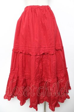 画像2: Chalmiere / クラシックコットンスカート M 赤 Y-25-11-30-219-LO-SK-SZ-ZY