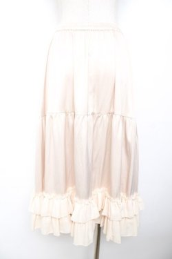 画像2: axes femme kawaii / ミディフリルペチスカート M 生成り Y-25-11-30-220-AX-SK-SZ-ZY