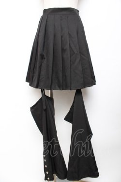 画像1: Amavel / Rockin' Girl レッグカバー付きスカパン F 黒 Y-25-11-30-222-CA-SK-SZ-ZY