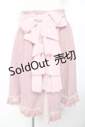axes femme kawaii / バックリボンスカート M ピンク Y-25-11-30-223-AX-SK-SZ-ZY