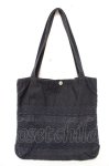 画像1: powder / コットンレースミニトートバッグ  紺 Y-25-11-30-027-LO-BG-SZ-ZTK021 (1)