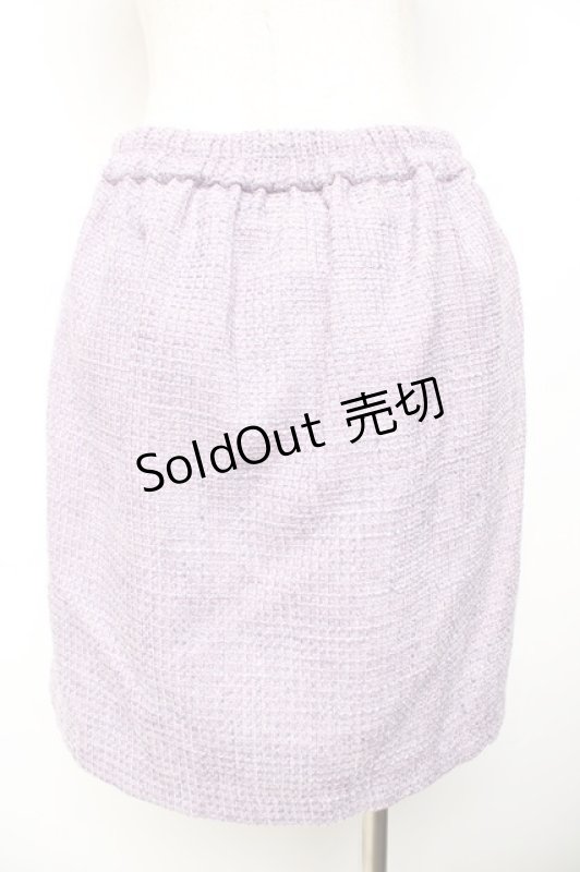 画像2: axes femme Kawaii / 刺繍ポケットスカート M ラベンダーY-25-11-30-224-AX-SK-SZ-ZH (2)