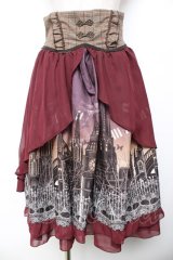 axes femme kawaii / ミスティックノクターンスカート M ワイン Y-25-11-30-226-AX-SK-SZ-ZY