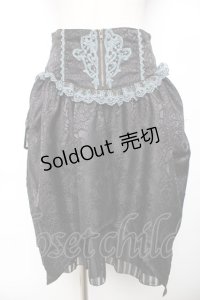 axes femme kawaii / コルセット風スカート M 黒 Y-25-11-30-227-AX-SK-SZ-ZI