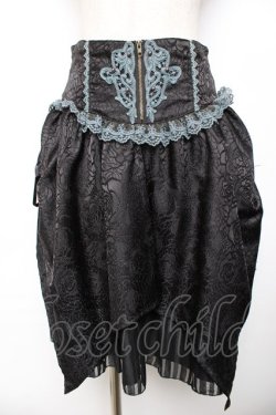 画像1: axes femme kawaii / コルセット風スカート M 黒 Y-25-11-30-227-AX-SK-SZ-ZY