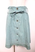 axes femme kawaii / ベルト付きスカート M グリーン Y-25-11-30-228-AX-SK-SZ-ZY