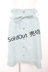 axes femme kawaii / ベルト付きスカート M グリーン Y-25-11-30-228-AX-SK-SZ-ZY