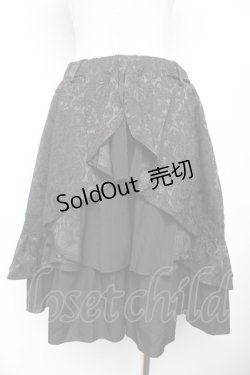 画像2: axes femme kawaii / ユニコーンリボンベルトゴブラン風スカート M 黒 Y-25-11-30-229-AX-SK-SZ-ZY