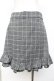画像2: axes femme kawaii / 裾フリルチェック柄スカート M 黒 Y-25-11-30-231-AX-SK-SZ-ZY (2)