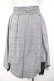 画像2: axes femme kawaii / 編み上げチェック柄ミディスカート M グレー Y-25-11-30-232-AX-SK-SZ-ZY (2)