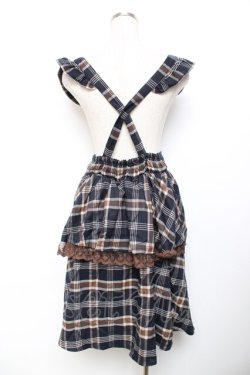 画像2: axes femme Kawaii / ペプラム付きスカート M 紺え Y-25-11-30-233-AX-SK-SZ-ZI