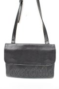powder / レザーポシェット  黒 Y-25-11-30-028-LO-BG-SZ-ZY