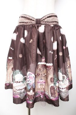 画像1: axes femme kawaii / スウィーツベアスカート M 茶 Y-25-11-30-237-AX-SK-SZ-ZY