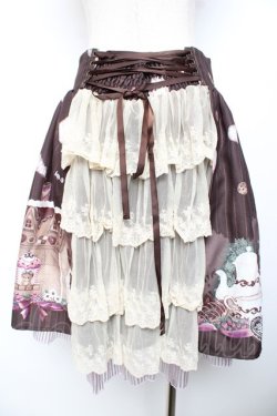 画像2: axes femme kawaii / スウィーツベアスカート M 茶 Y-25-11-30-237-AX-SK-SZ-ZY