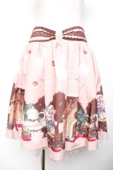 axes femme kawaii / スウィーツベアスカート M アワピンク Y-25-11-30-239-AX-SK-SZ-ZI