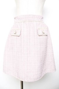 evelyn / パールラインスカート  ピンク Y-25-11-30-240-LO-SK-SZ-ZY