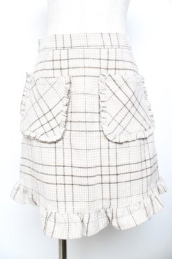 画像1: Honey Cinnamon / フリルポケット台形スカート F ベージュ Y-25-11-30-241-LO-SK-SZ-ZY