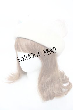 画像2: Nile Perch / くまさんニットベレー  アイボリー Y-25-11-30-030-LO-AC-SZ-ZY