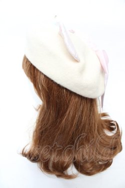 画像3: Nile Perch / くまさんニットベレー  アイボリー Y-25-11-30-030-LO-AC-SZ-ZY