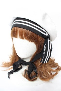 画像1: metamorphose / セーラーベレー帽  白 Y-25-11-30-031-ME-AC-SZ-ZY