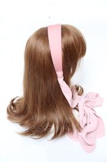 画像3: axes femme POETIQUE / ビッグリボンカチューシャ  ピンク Y-25-11-30-033-AX-AC-SZ-ZT445-F001 (3)