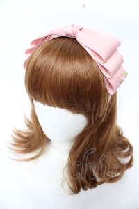 m petit by misako / NINA'sコラボ AM*NIリボンカチューシャ  中桃 Y-25-11-30-034-LO-AC-SZ-ZY