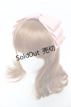 画像1: m petit by misako / NINA'sコラボ AM*NIリボンカチューシャ  中桃 Y-25-11-30-034-LO-AC-SZ-ZY