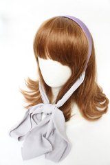 axes femme POETIQUE / ビッグリボンカチューシャ  ラベンダー Y-25-11-30-035-AX-AC-SZ-ZY