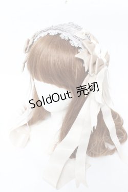 画像1: Classical Puppets / ギャザーリボンカチューシャ  グレー Y-25-11-30-036-PU-AC-SZ-ZY