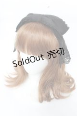 Chalmiere / リボンカチューシャ  黒 Y-25-11-30-038-LO-AC-SZ-ZY