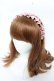 画像1: m petit by misako / ギャザーリボンカチューシャ  中桃 Y-25-11-30-039-LO-AC-SZ-ZY (1)