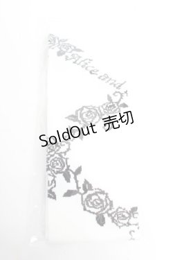 画像1: ALICE and the PIRATES / A/Pレースアップローズオーバーニーソックス  ホワイト Y-25-12-01-006-PA-ZA-SZ-ZY