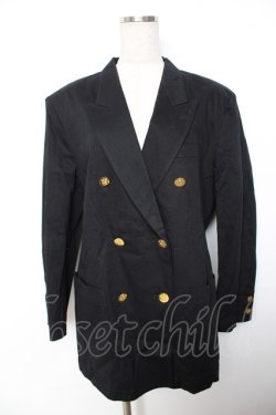 画像1: PINK HOUSE / Wボタントレンチジャケット  黒 Y-25-12-01-047-LO-CO-SZ-ZY