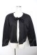 画像1: INGEBORG / セーラーカラーボレロ F 黒 Y-25-12-01-051-LO-TO-SZ-ZY (1)