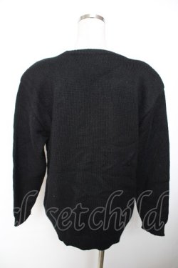 画像2: PINK HOUSE / ひなぎくモチーフニット F 黒 Y-25-12-01-052-LO-TO-SZ-ZY