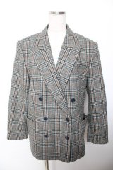 INGEBORG / チェック柄ウールジャケット F チャコール Y-25-12-01-054-LO-JA-SZ-ZY