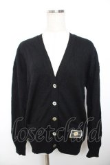 PINK HOUSE / ワッペン付きカーディガン  黒 Y-25-12-01-058-LO-TO-SZ-ZY