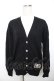 画像1: PINK HOUSE / ワッペン付きカーディガン  黒 Y-25-12-01-058-LO-TO-SZ-ZY (1)