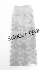 BABY, THE STARS SHINE BRIGHT / BABYダイヤ柄シースルーオーバーニーソックス  黒 Y-25-12-01-009-BA-ZA-SZ-ZY