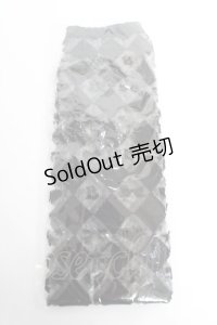 BABY, THE STARS SHINE BRIGHT / BABYダイヤ柄シースルーオーバーニーソックス  黒 Y-25-12-01-009-BA-ZA-SZ-ZY