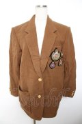 INGEBORG / エンブレムワッペン付きウールジャケット  ブラウン Y-25-12-01-062-LO-JA-SZ-ZY